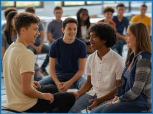 círculo de jóvenes de escuela de vida gaia