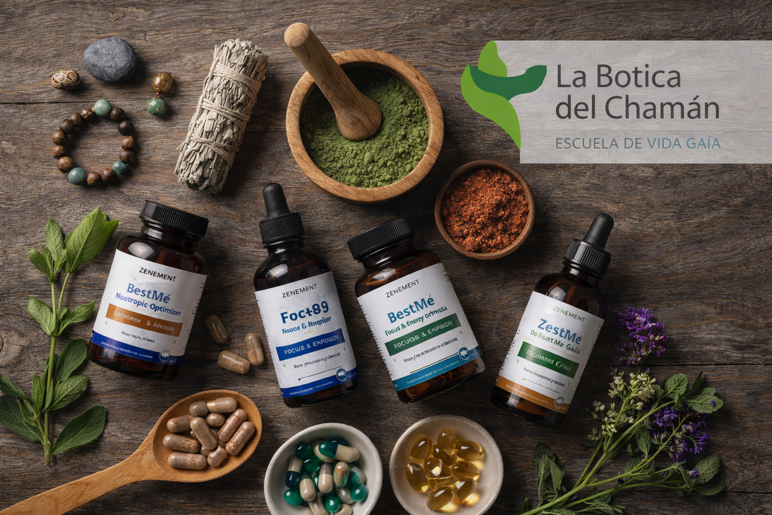 la botica del chaman escuela de vida gaia biohacking neurohacking nootropicos
